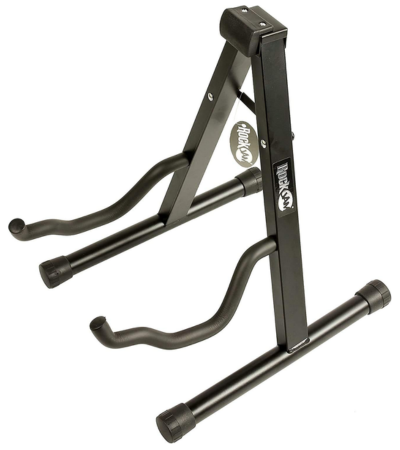 Rockjam Universal Portable A-Frame Guitar Stand per chitarra acustica, chitarra elettrica e bassiera