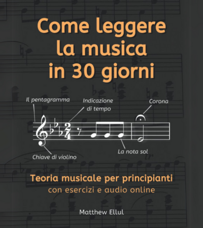 Come leggere la musica in 30 giorni: Teoria musicale per principianti con esercizi e audio online